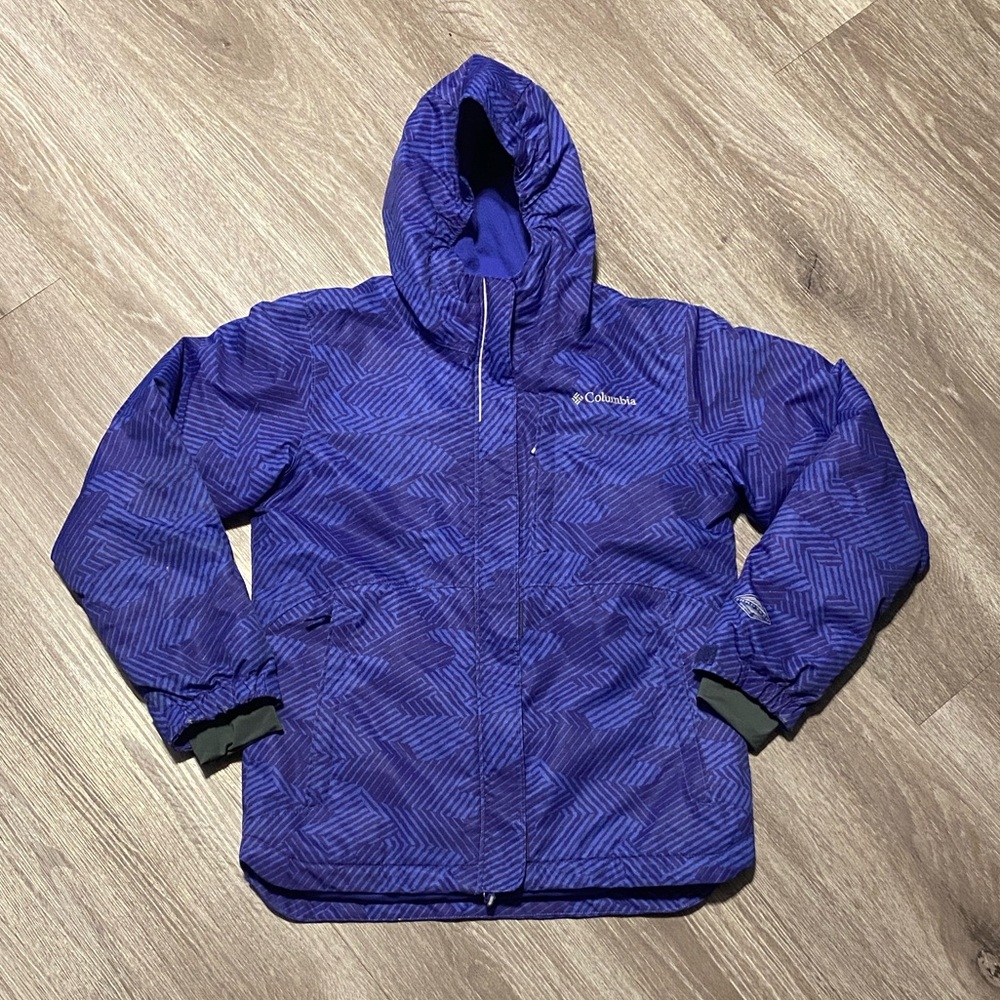 Columbia Youth Purple Puffer Ski Jacket M